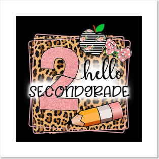 Hello Second Grade 2nd Grade Back To School Teacher Posters and Art